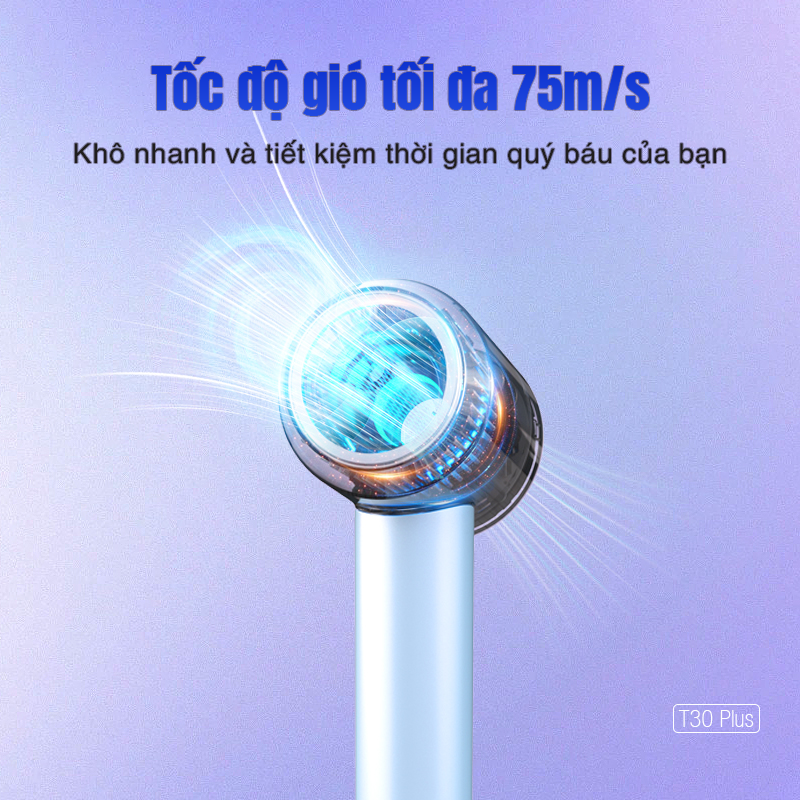 Máy sấy tóc ion âm tốc độ cao T30 Plus