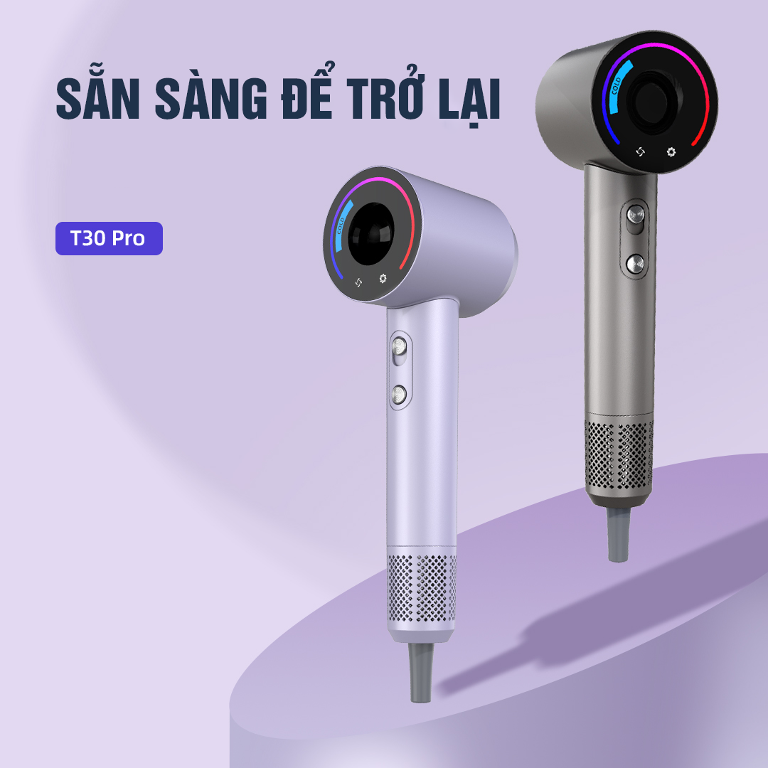 Máy sấy tóc ion âm tốc độ cao T30 Plus