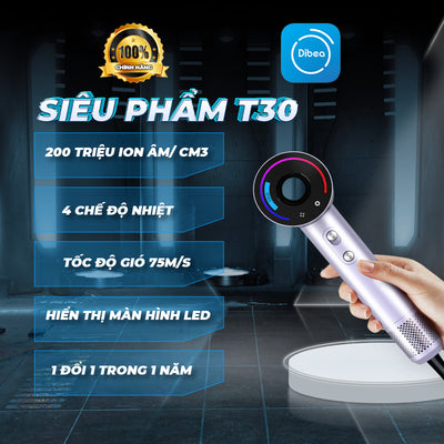 Máy sấy tóc ion âm tốc độ cao T30 Plus